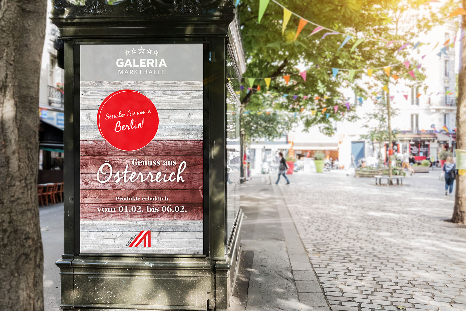 DOOH Case Image für Advantage Austria in Berlin