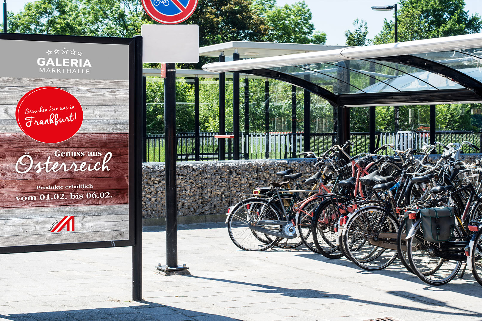 DOOH Case Image für Advantage Austria in Frankfurt