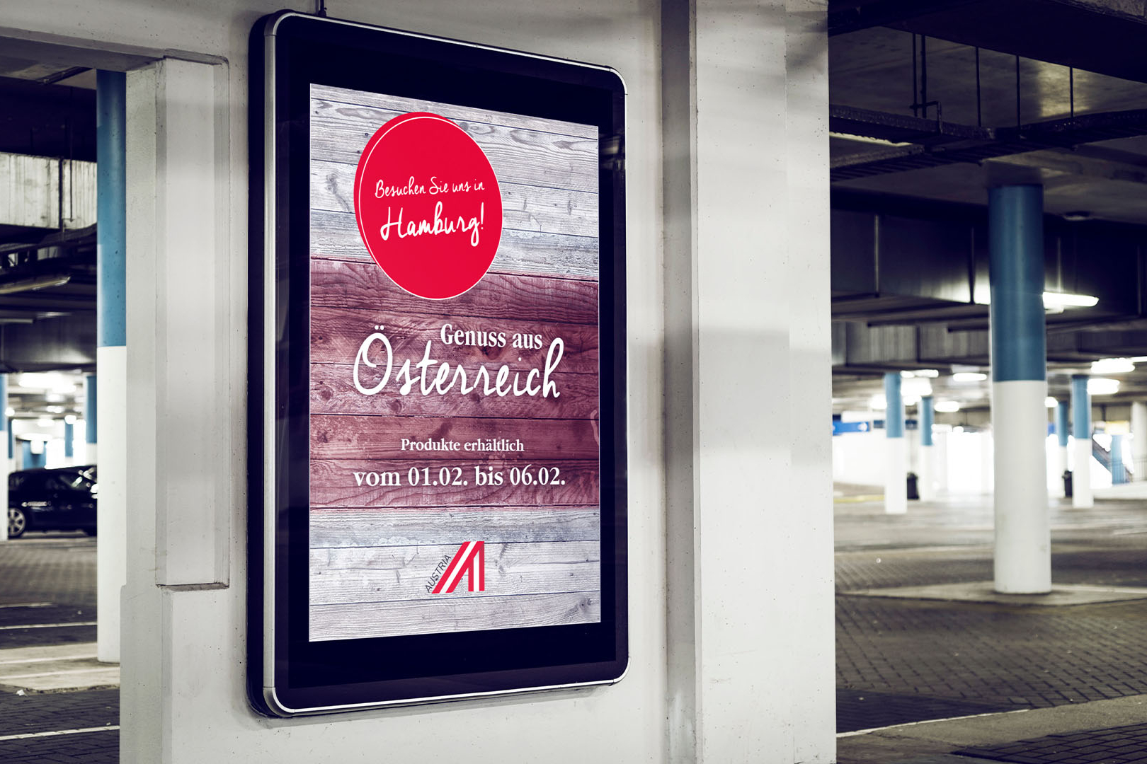 DOOH Case Image für Advantage Austria in Hamburg